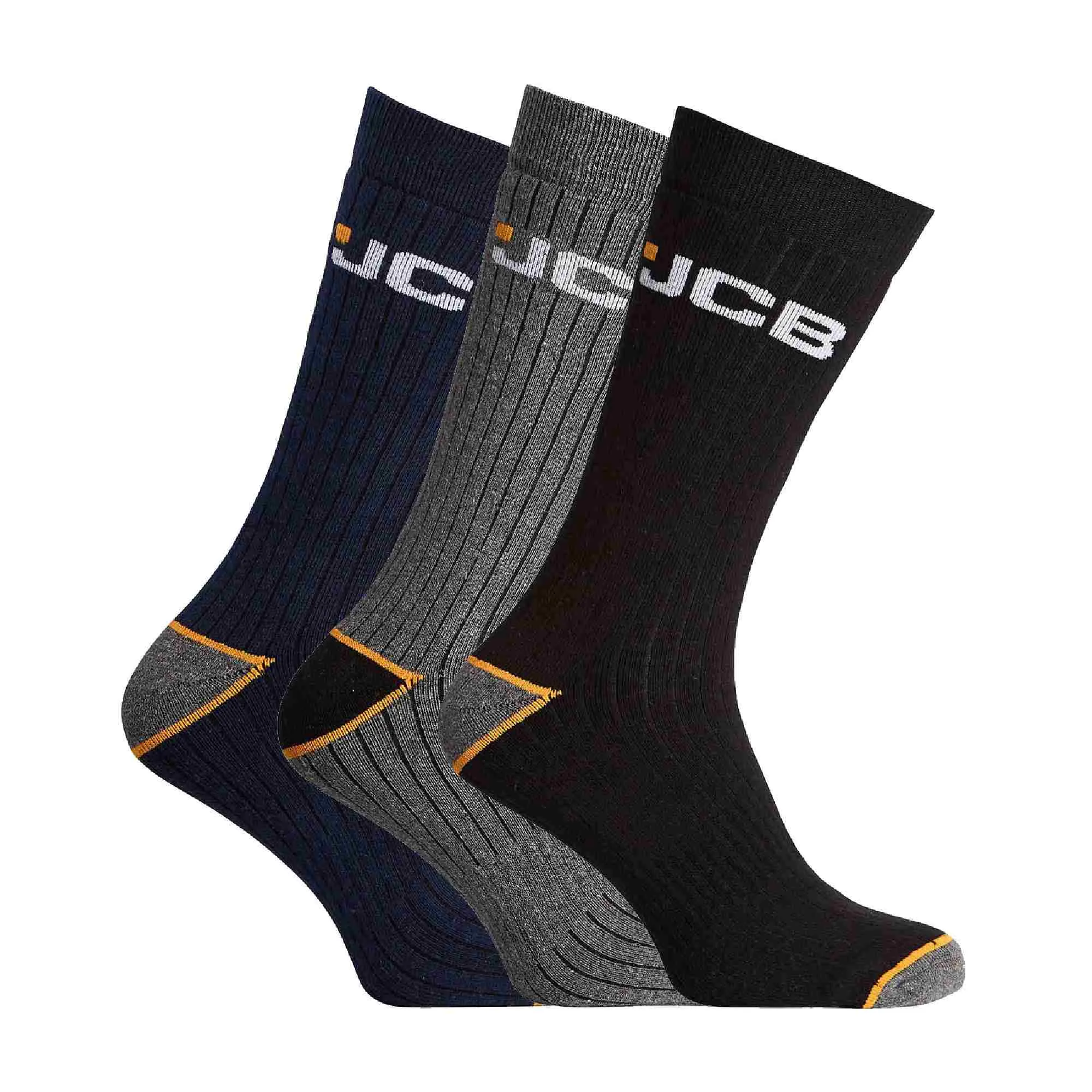 3 Pack Mens Outdoor Activity Reinforced Work Socks for Boots