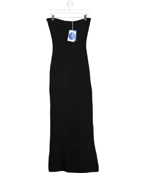 4th & Reckless Black Emily Knitted Bandeau Maxi Dress UK 8