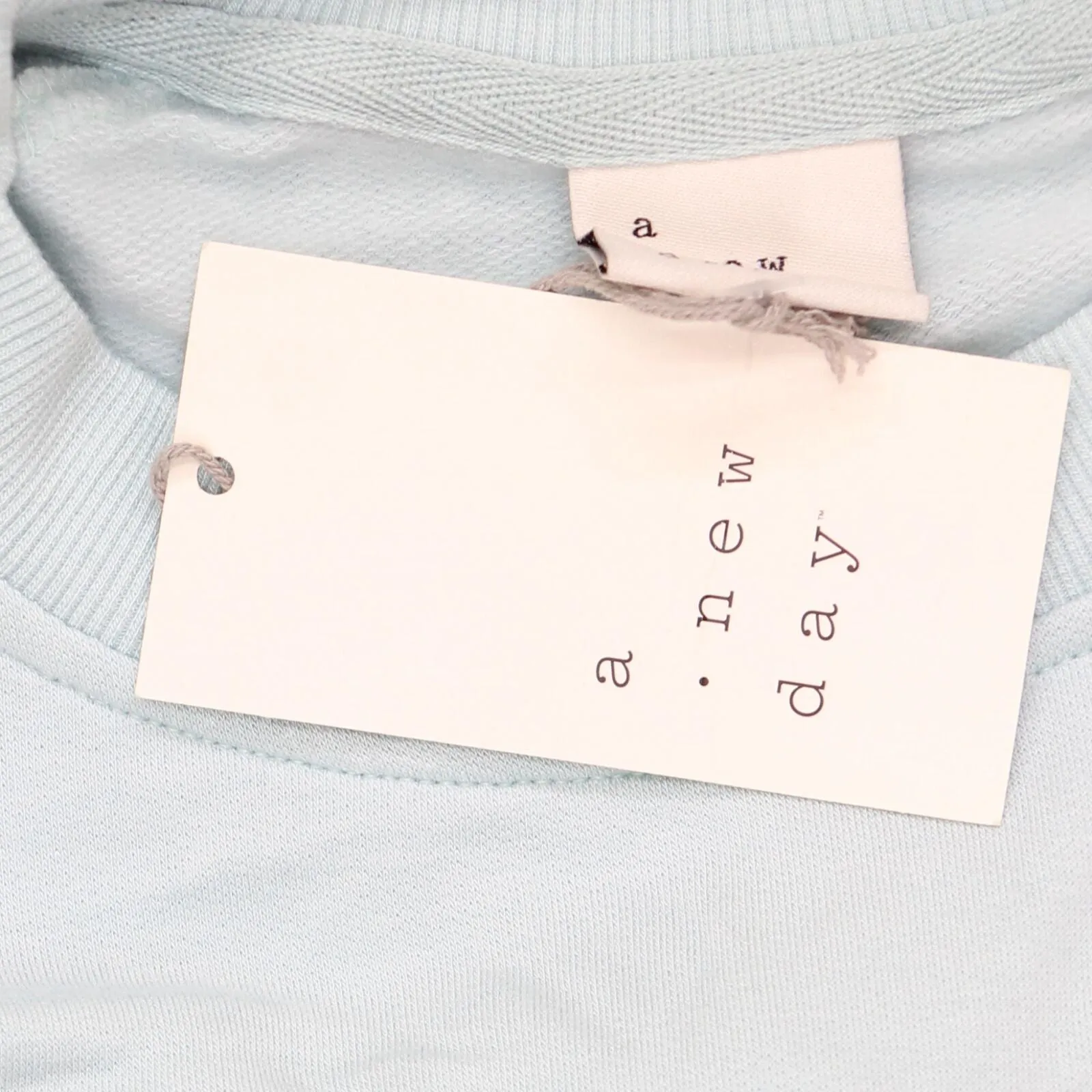 A New Day Women's Raglan Sleeve Sweatshirt 79315946 Aqua Blue S