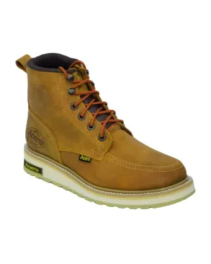 ACERO WORK BOOTS Crazy Honey Whit Moc Top Rhino Sole Lace Up