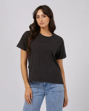 ALL ABOUT EVE WASHED TEE - WASHED BLACK