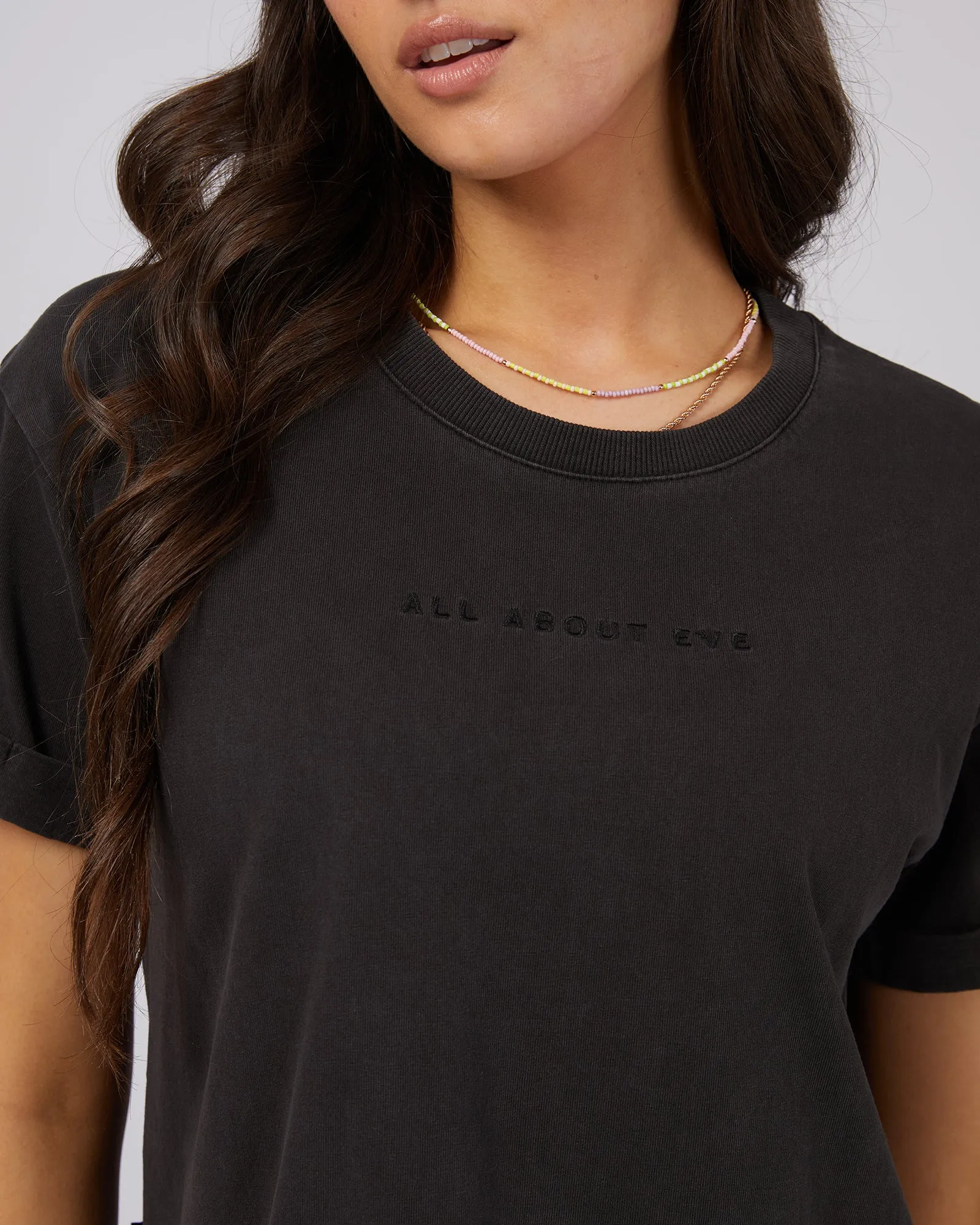 ALL ABOUT EVE WASHED TEE - WASHED BLACK