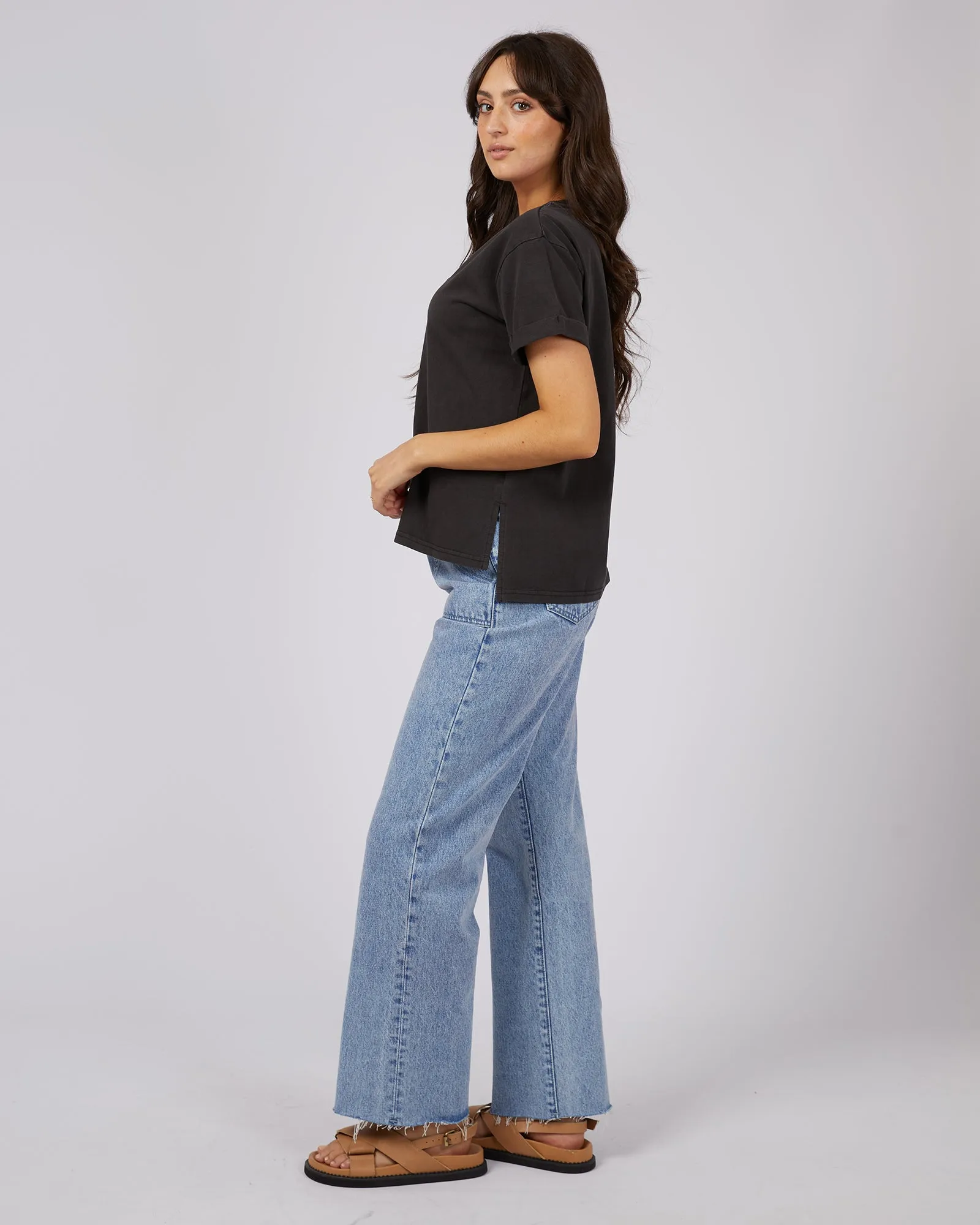 ALL ABOUT EVE WASHED TEE - WASHED BLACK