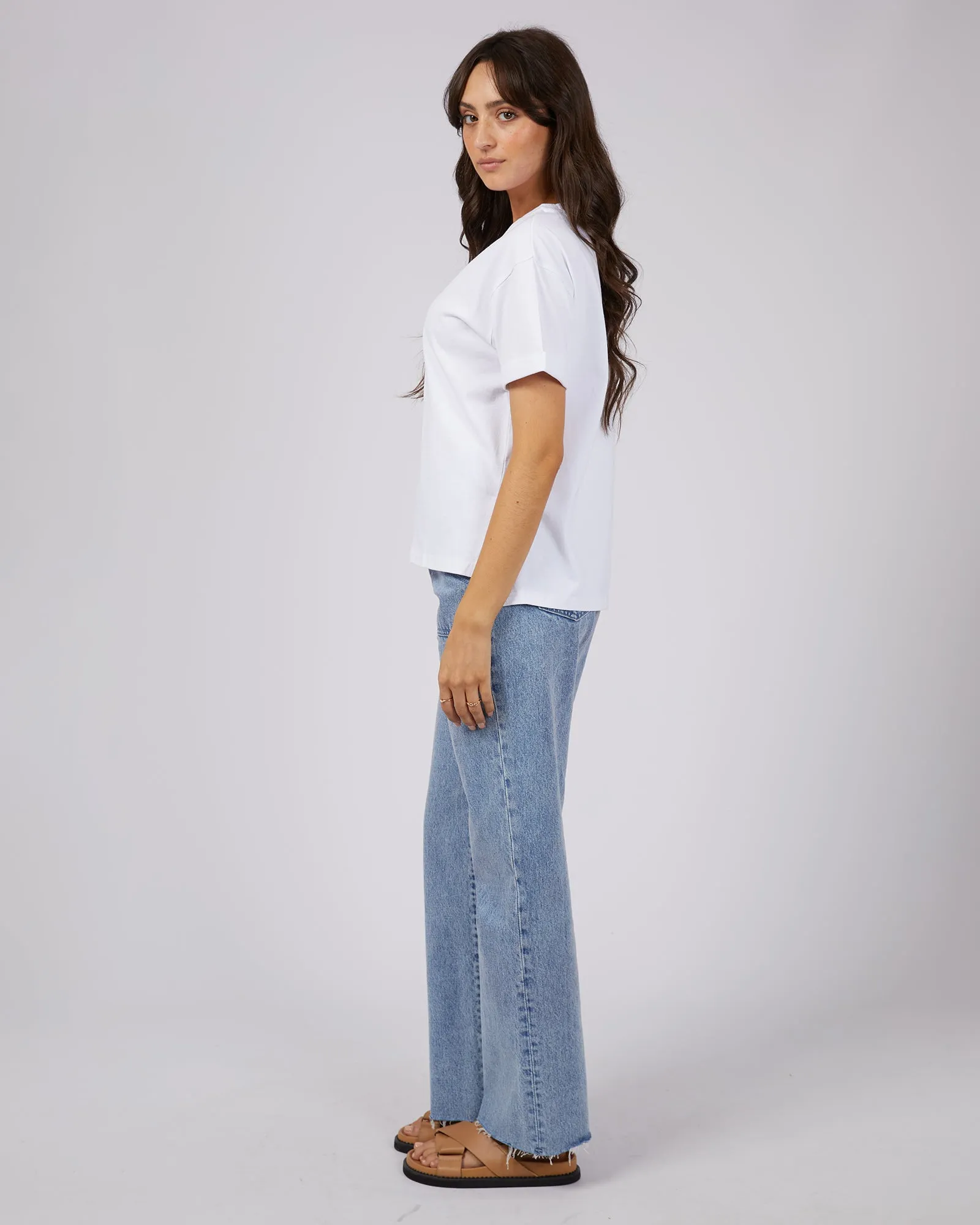 ALL ABOUT EVE WASHED TEE - WHITE