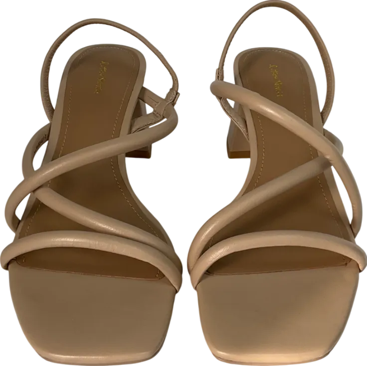 & Other Stories Beige Strappy Block Heel Sandals UK 3 EU 36 👠