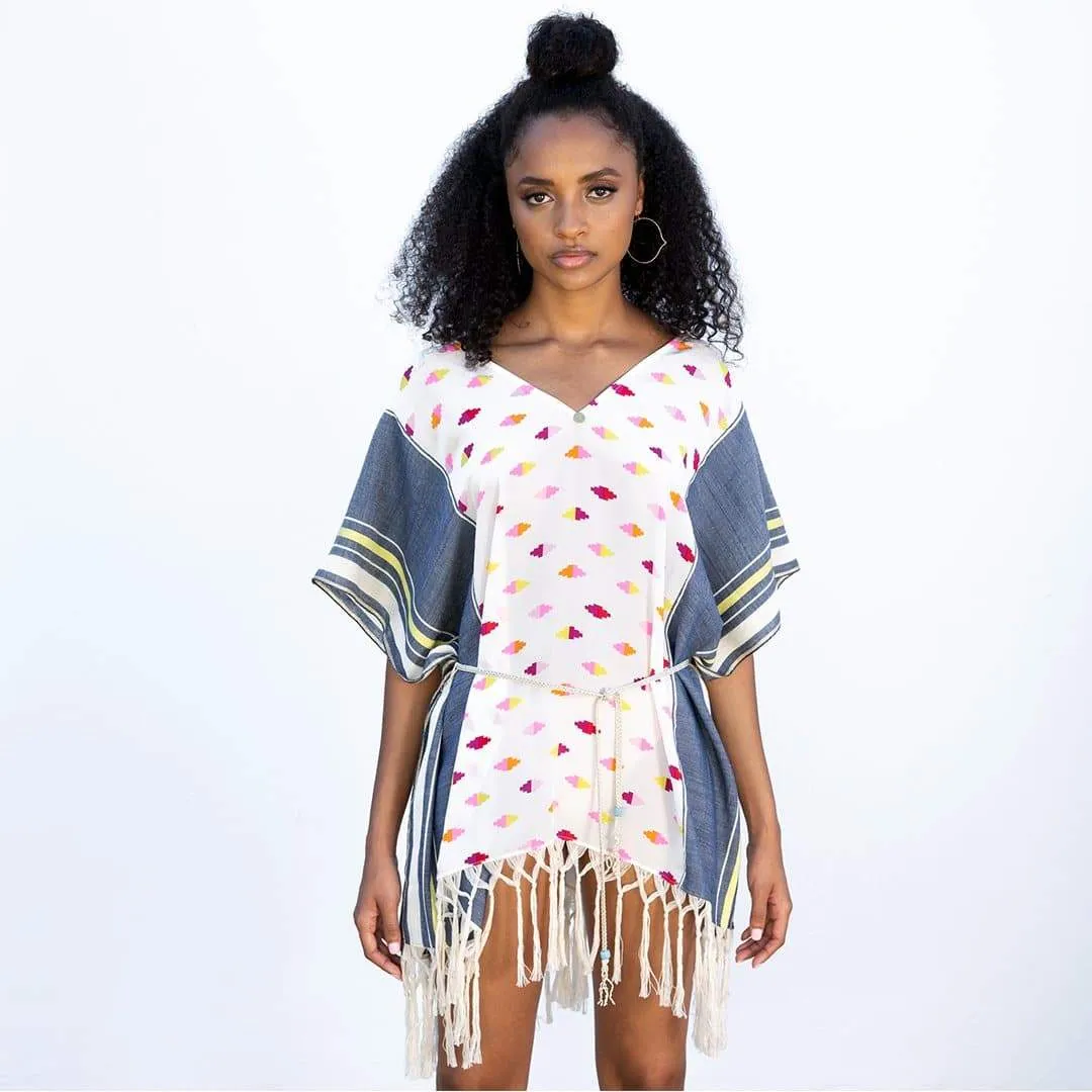 Anasa Nuru Silk Tunic Caftan