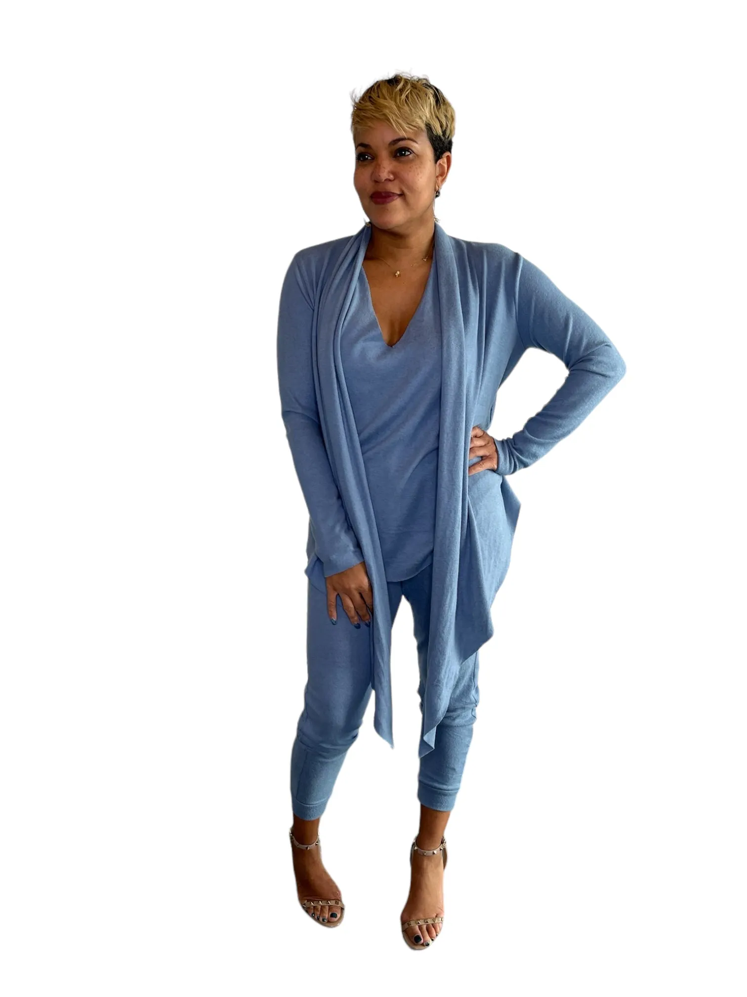 April - Denim Wrap Top - TN-154