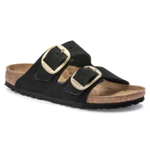 Arizona Big Buckle Black/Gold Nubuck Leather