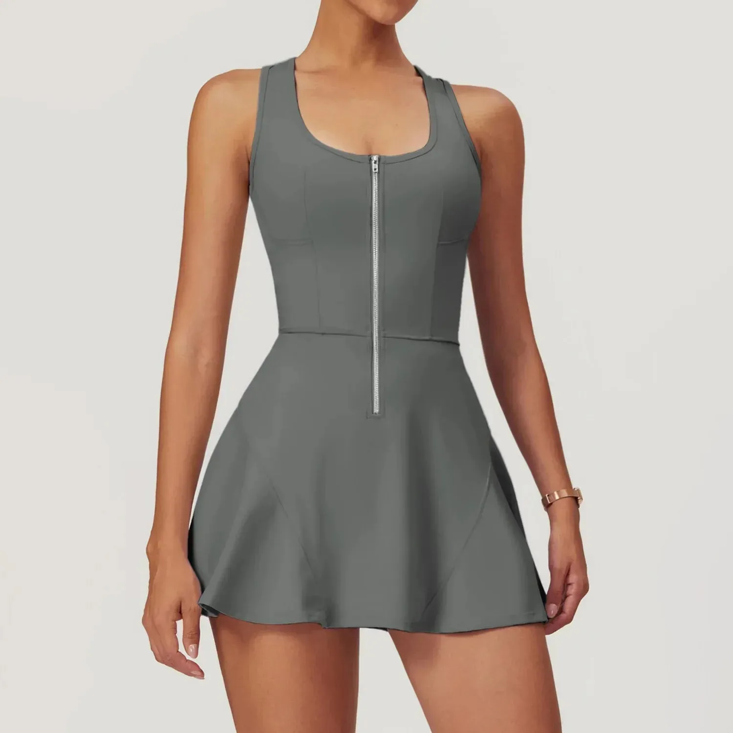 Athletic Tennis Dress | Built-In Shorts | Sporty & Stylish