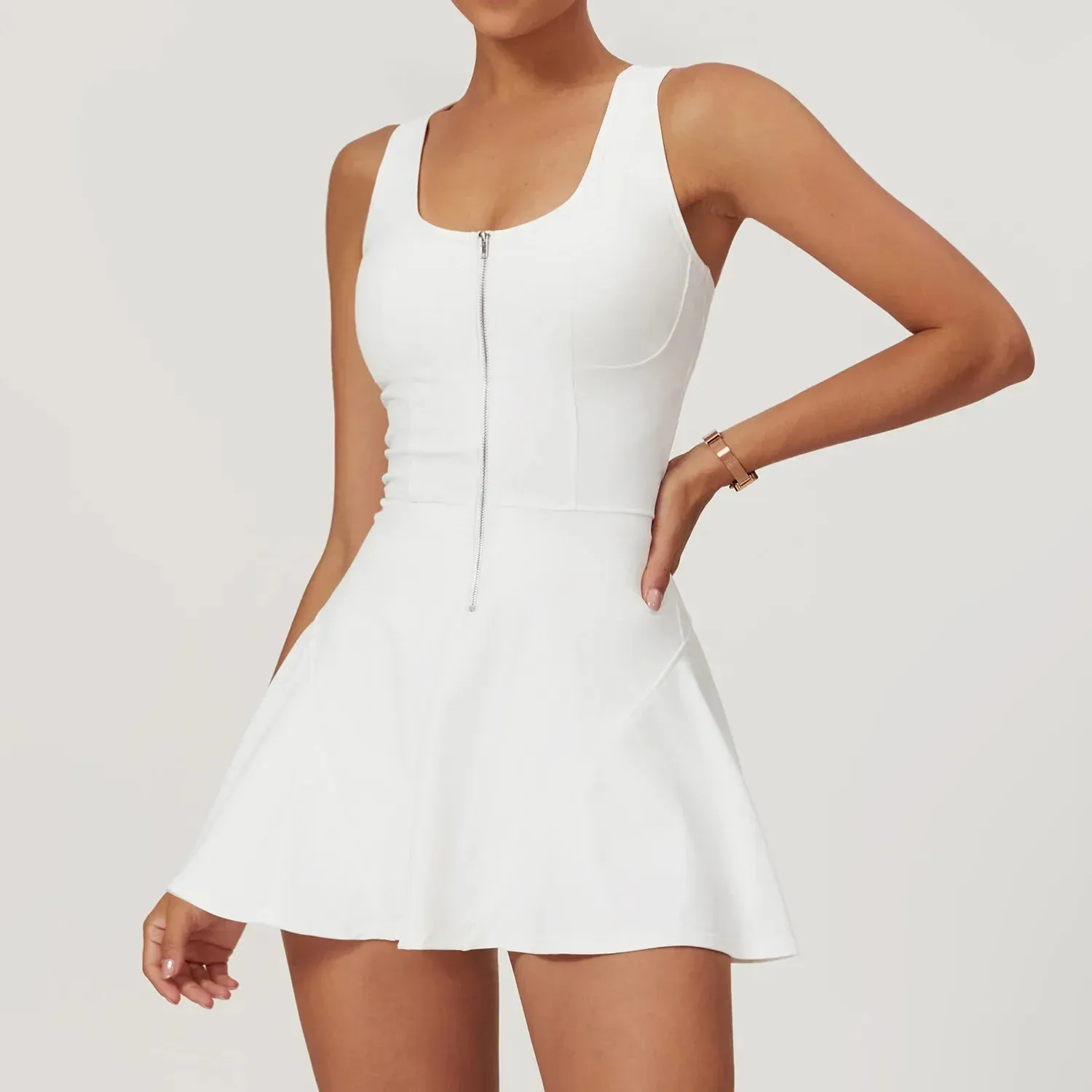 Athletic Tennis Dress | Built-In Shorts | Sporty & Stylish