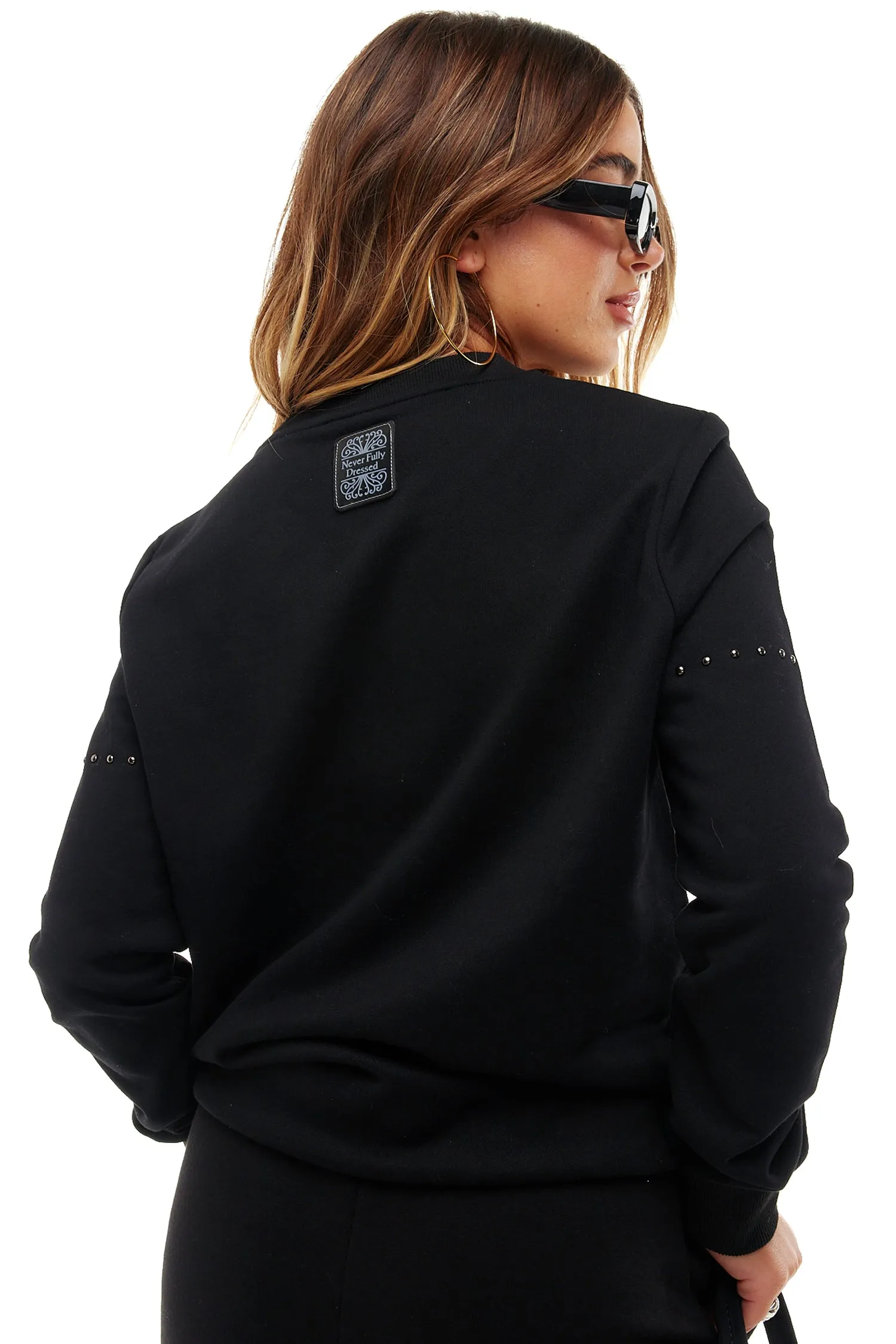 Black Studded Jumper
