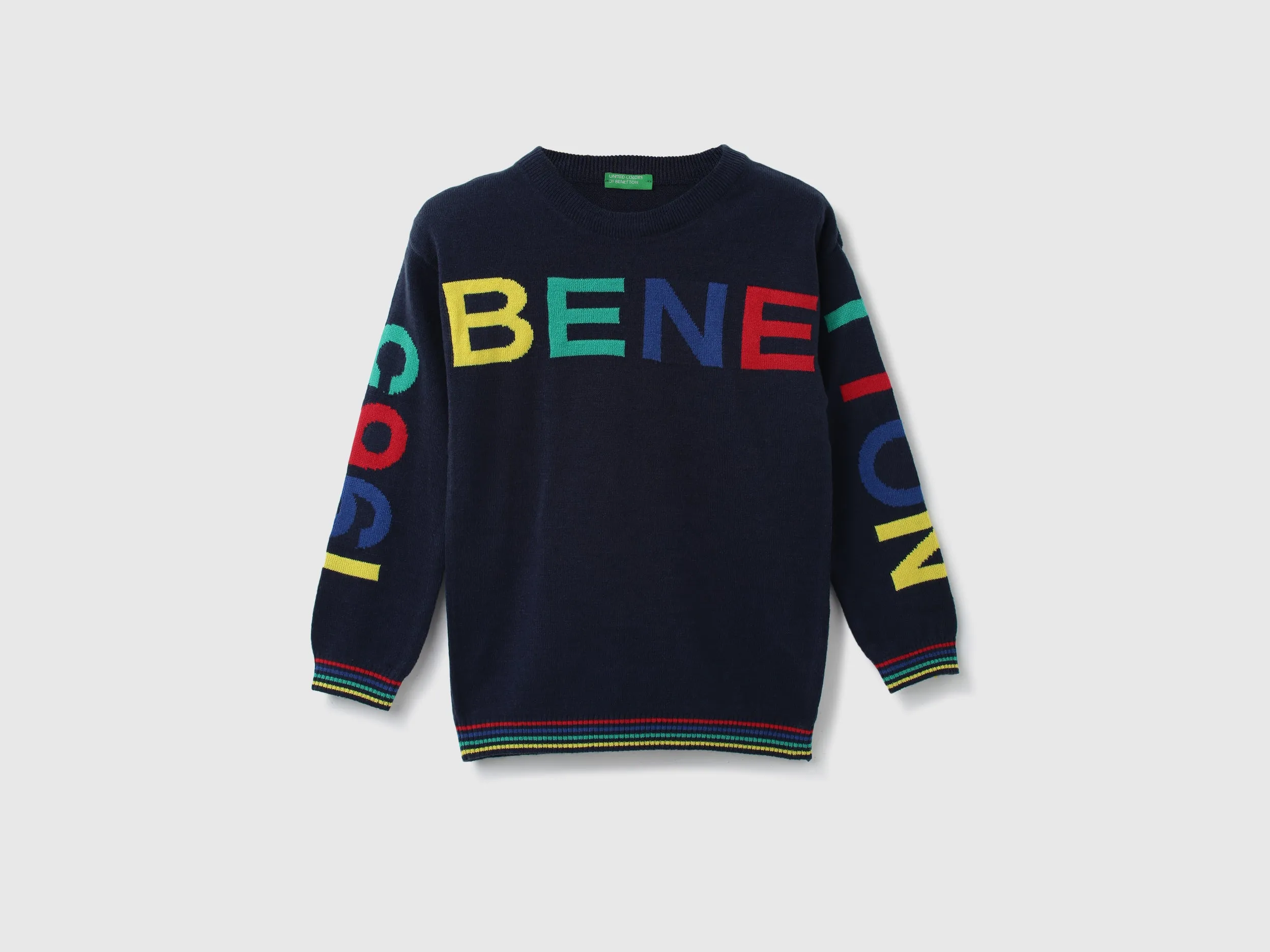 Boys Printed Round Neck Sweater