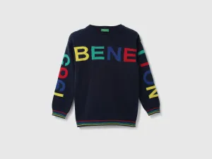 Boys Printed Round Neck Sweater