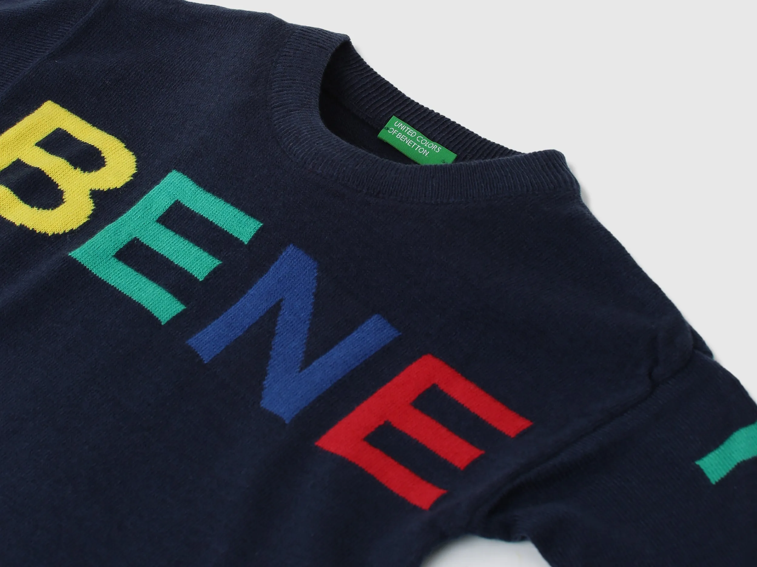 Boys Printed Round Neck Sweater