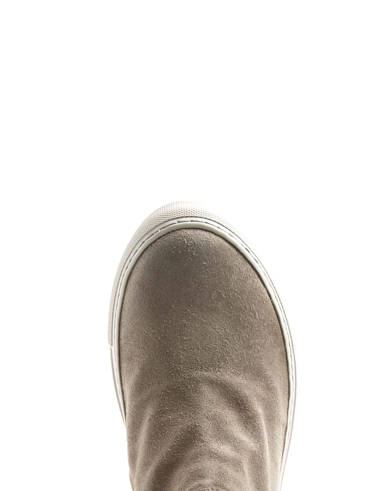 BRIE Taupe Suede Sneakers