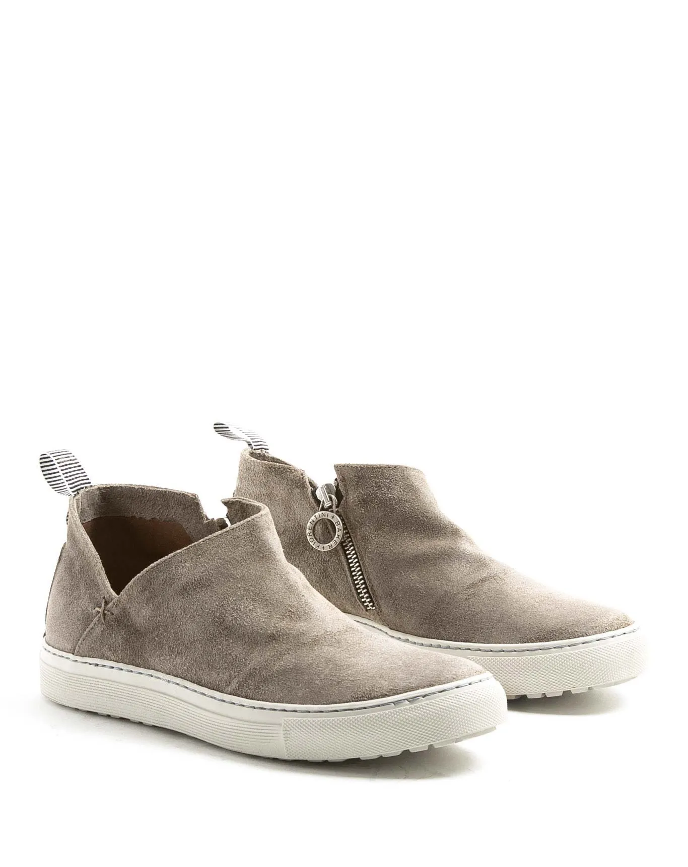 BRIE Taupe Suede Sneakers