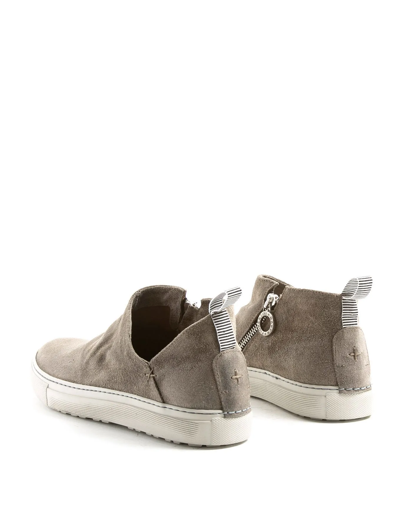 BRIE Taupe Suede Sneakers
