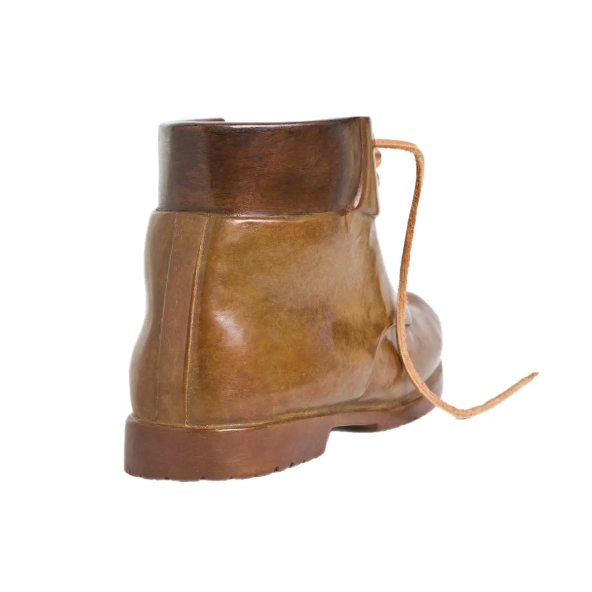 BRONZE WORK BOOT WITH RIVETS