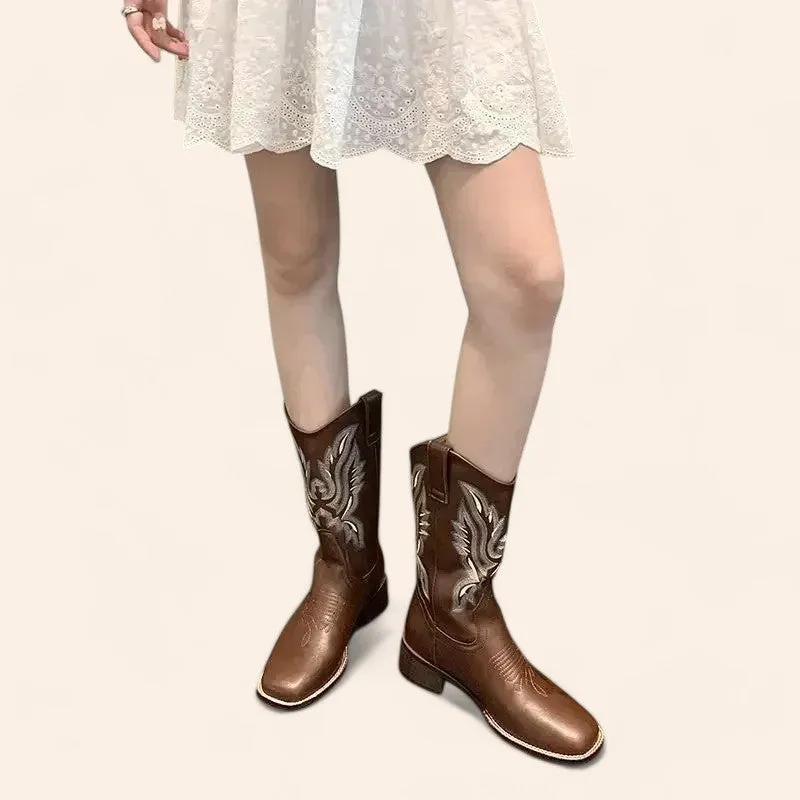 Brown cowboy boots - Western style - N°49
