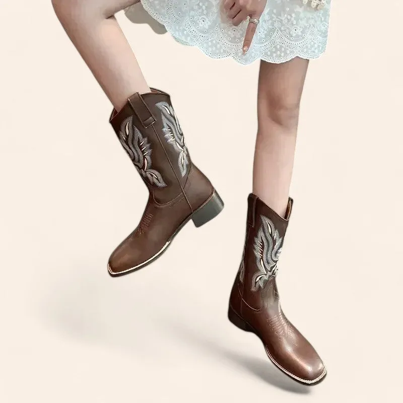 Brown cowboy boots - Western style - N°49