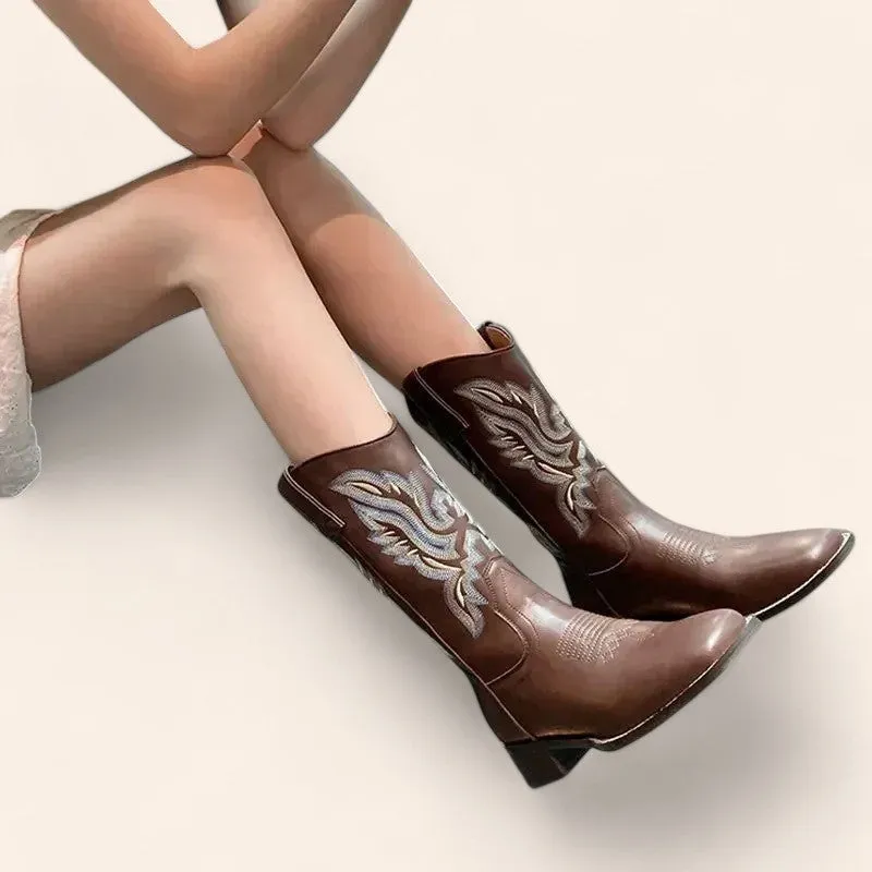 Brown cowboy boots - Western style - N°49
