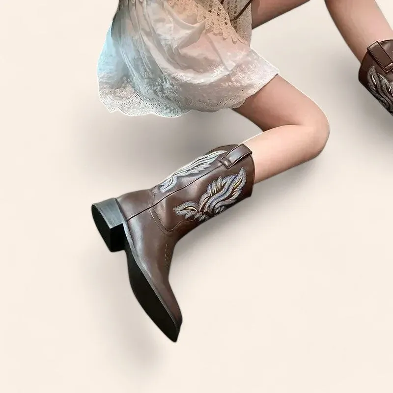 Brown cowboy boots - Western style - N°49