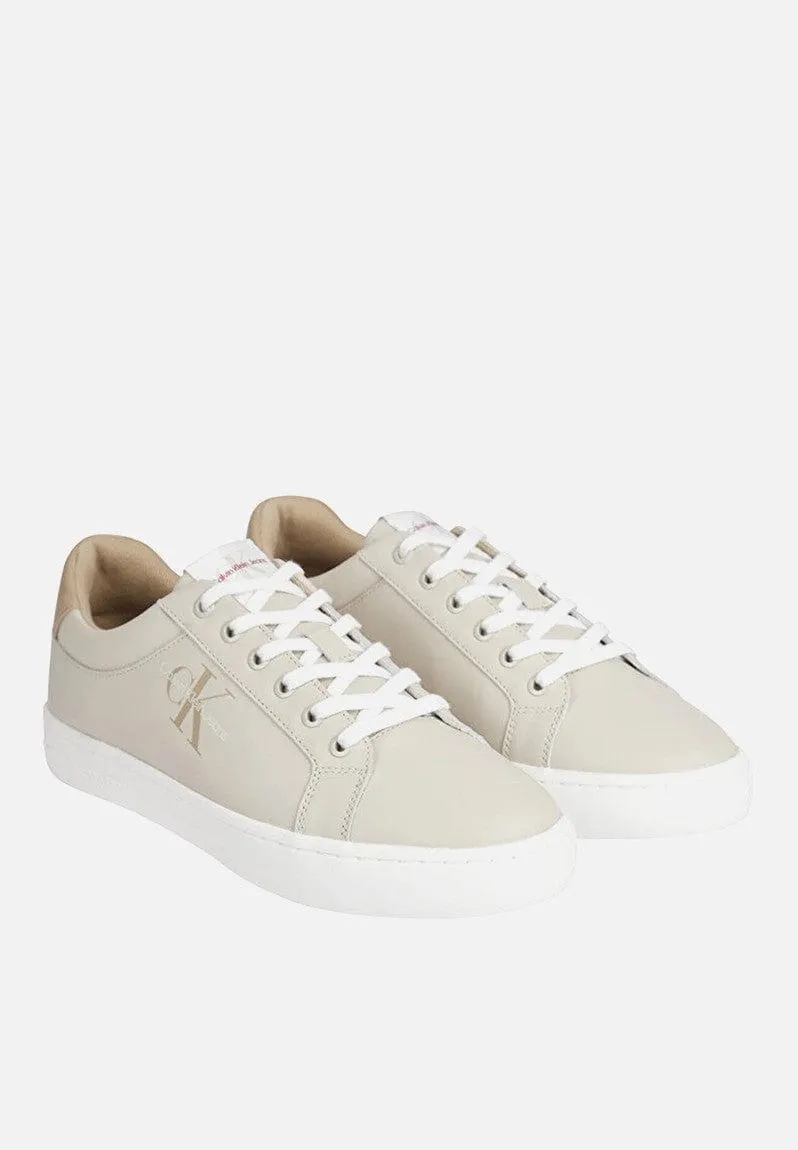 Calvin Klein Classic Cupsole Fluo Contrast Eggshell Travertine/Merlot