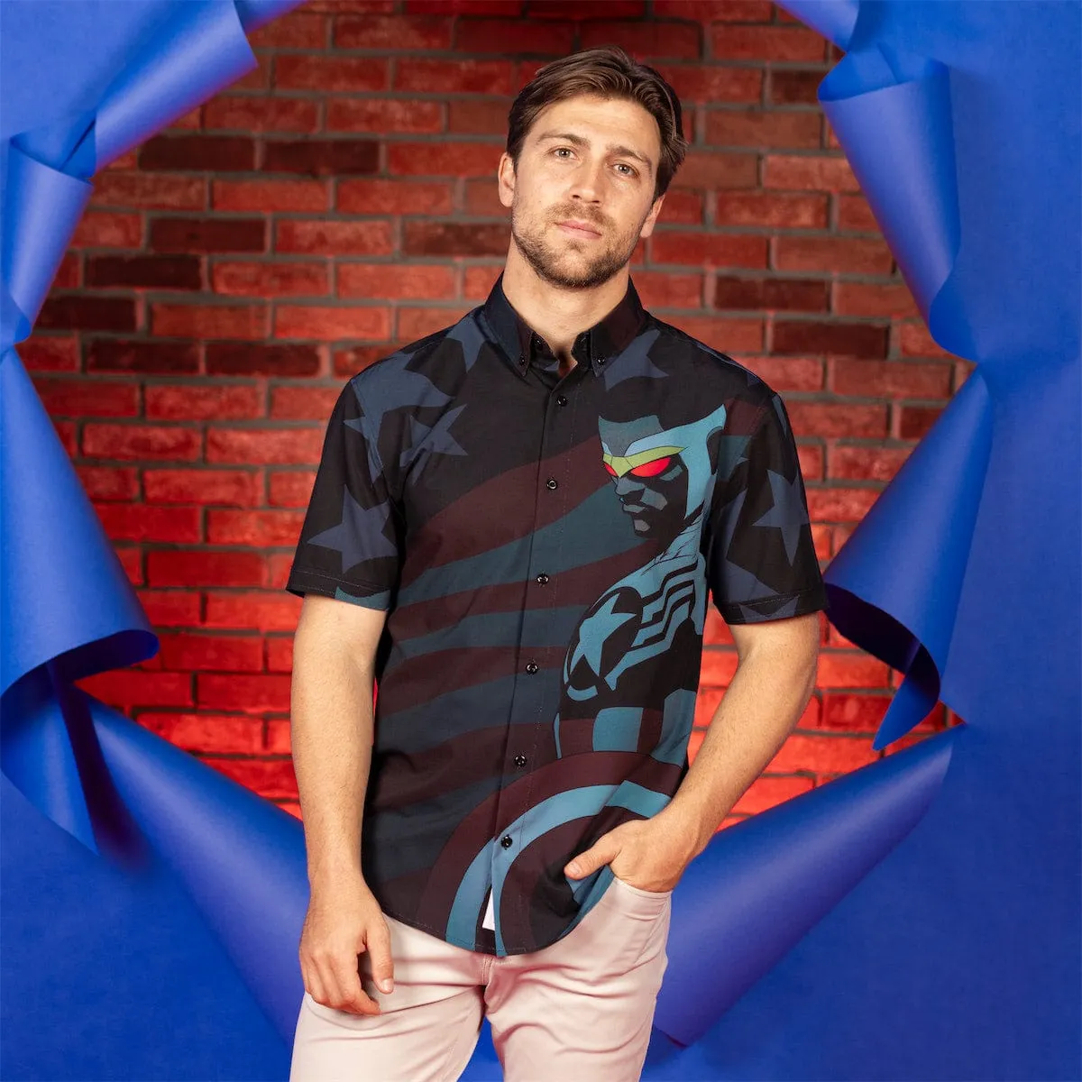 Captain America "Symbol of Truth" – KUNUFLEX Short Sleeve Shirt
