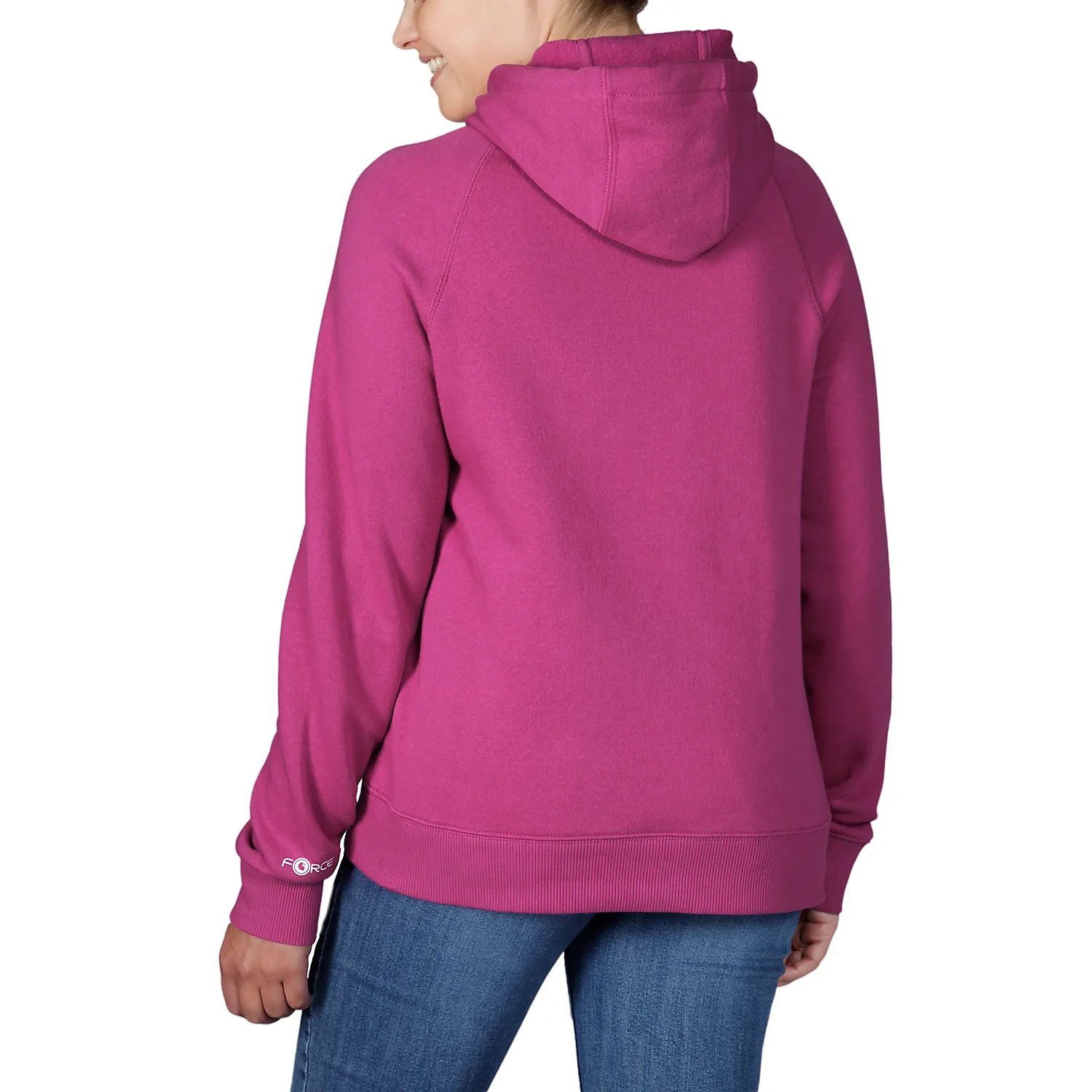 Carhartt Women's Force Lightweight Sweatshirt - Magenta Agate 105573