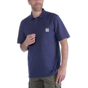 Carhartt Work Pocket Polo Men - Dark Cobalt Blue Heather K570