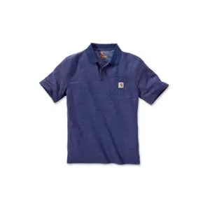 Carhartt Work Pocket Polo Men - Dark Cobalt Blue Heather K570