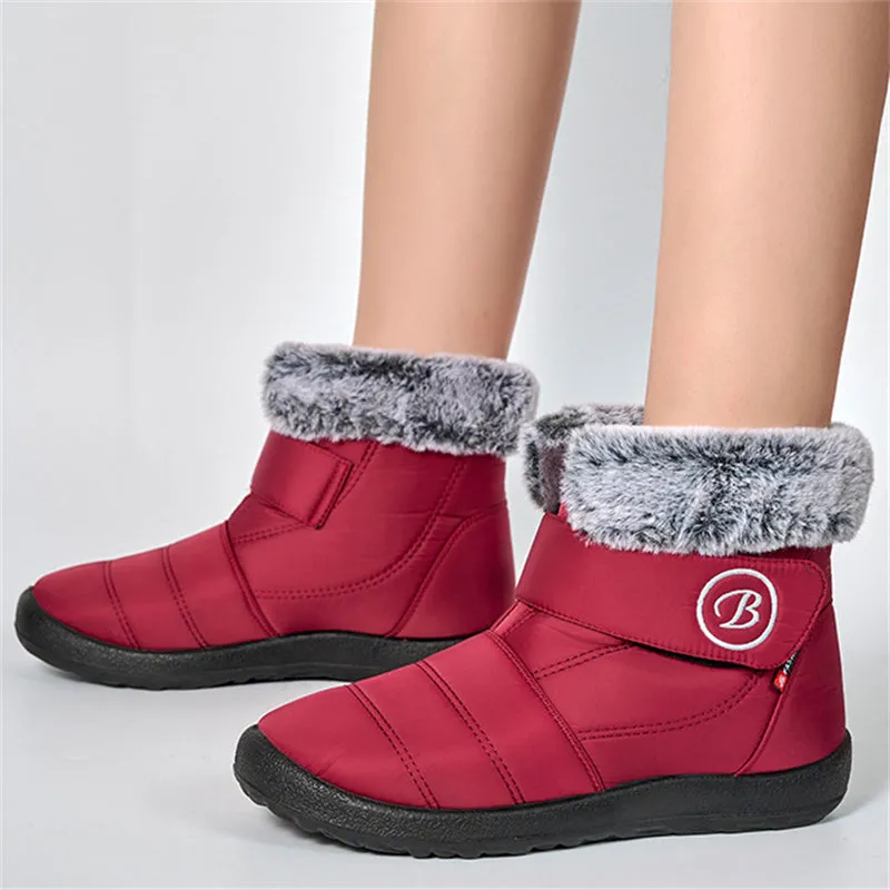 Casual Plush Keep Warm Waterproof Non-Slip Women Snow Boots
