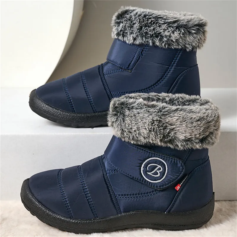 Casual Plush Keep Warm Waterproof Non-Slip Women Snow Boots