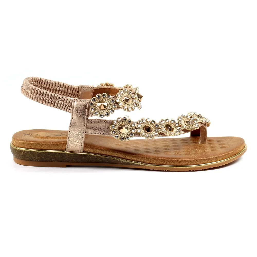 Charlotte II Rose Gold Sandal