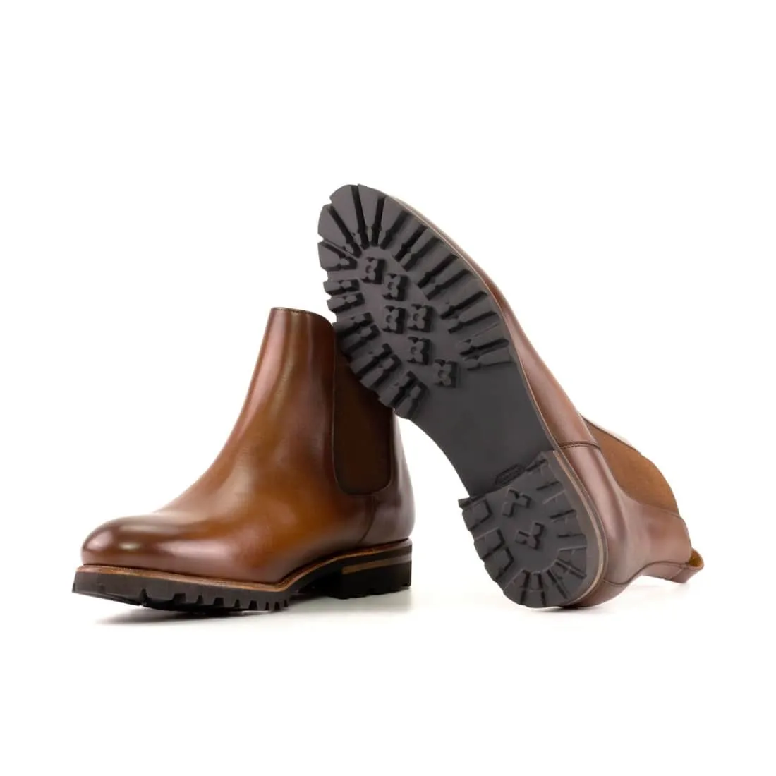 Cheslea Boots en cuir marron moyen - Semelles Commando