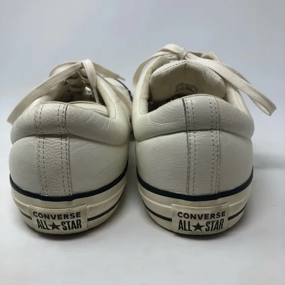 Converse All Star Egret Cream Leather Ox Trainers Sneakers