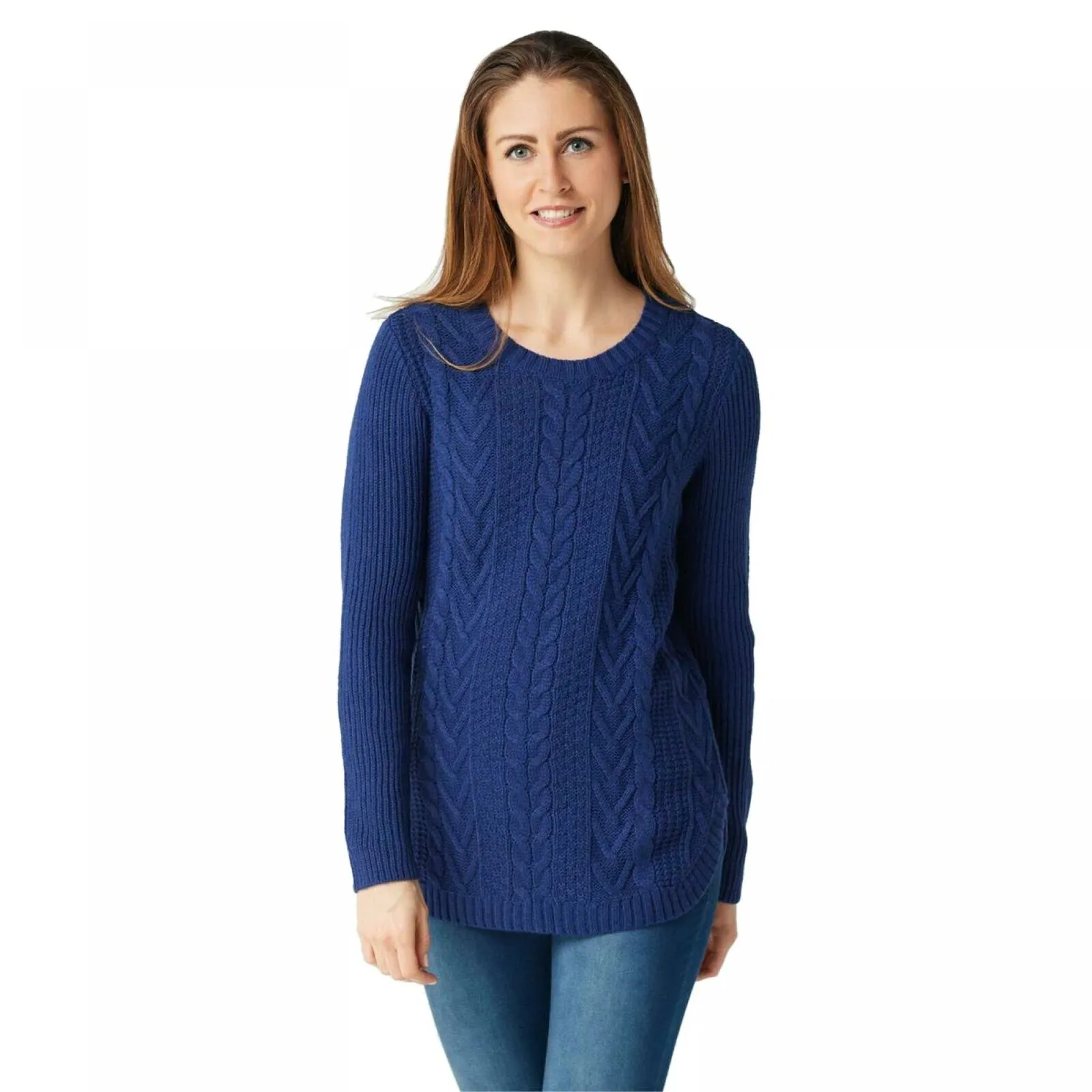 Denim & Co. Women's Pull Over Cable Knit Sweater
