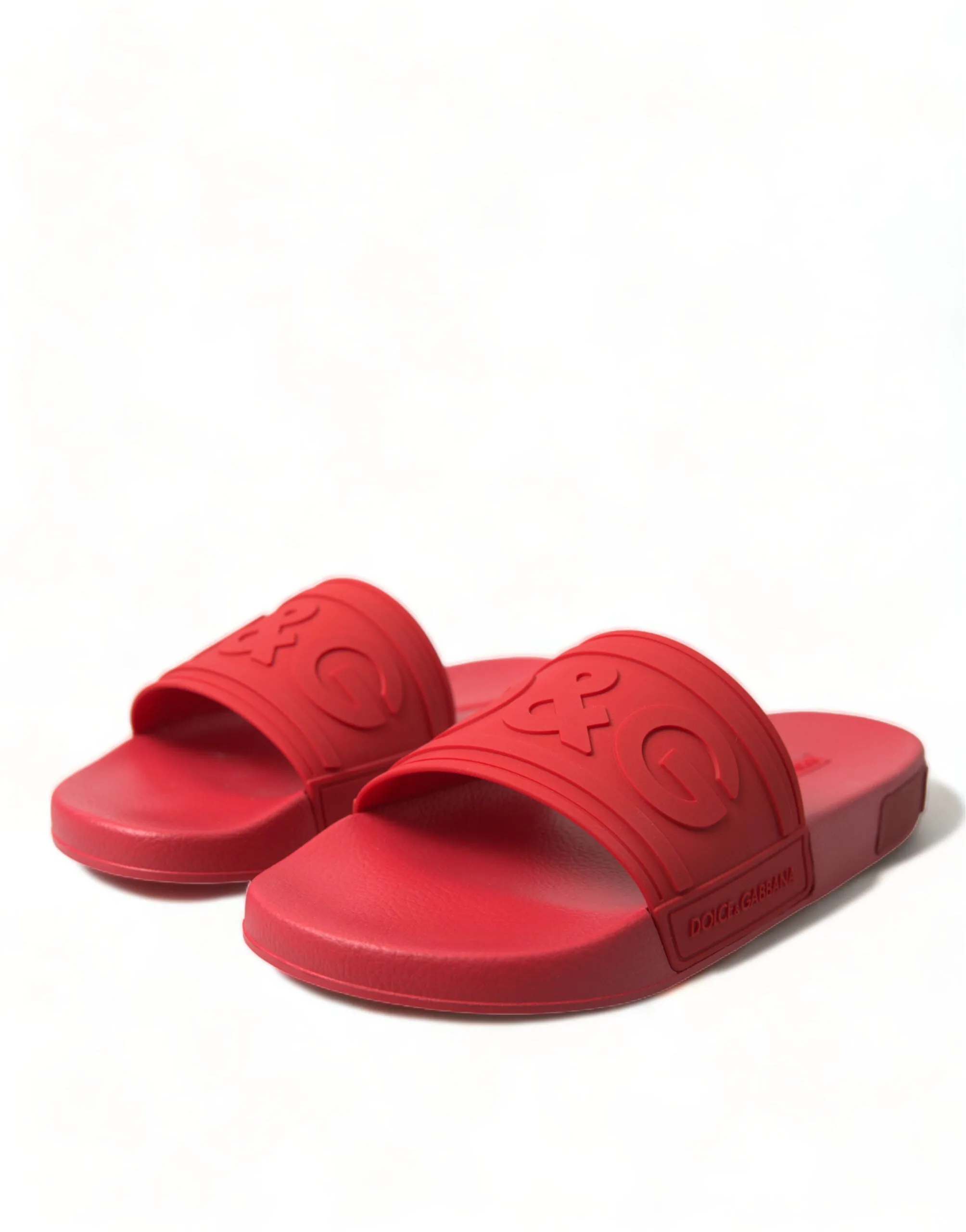 Dolce & Gabbana Radiant Red Men's Slide Sandals