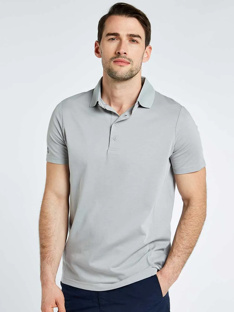 DUBARRY Sorrento Unisex Short-Sleeved Technical Polo - Platinum