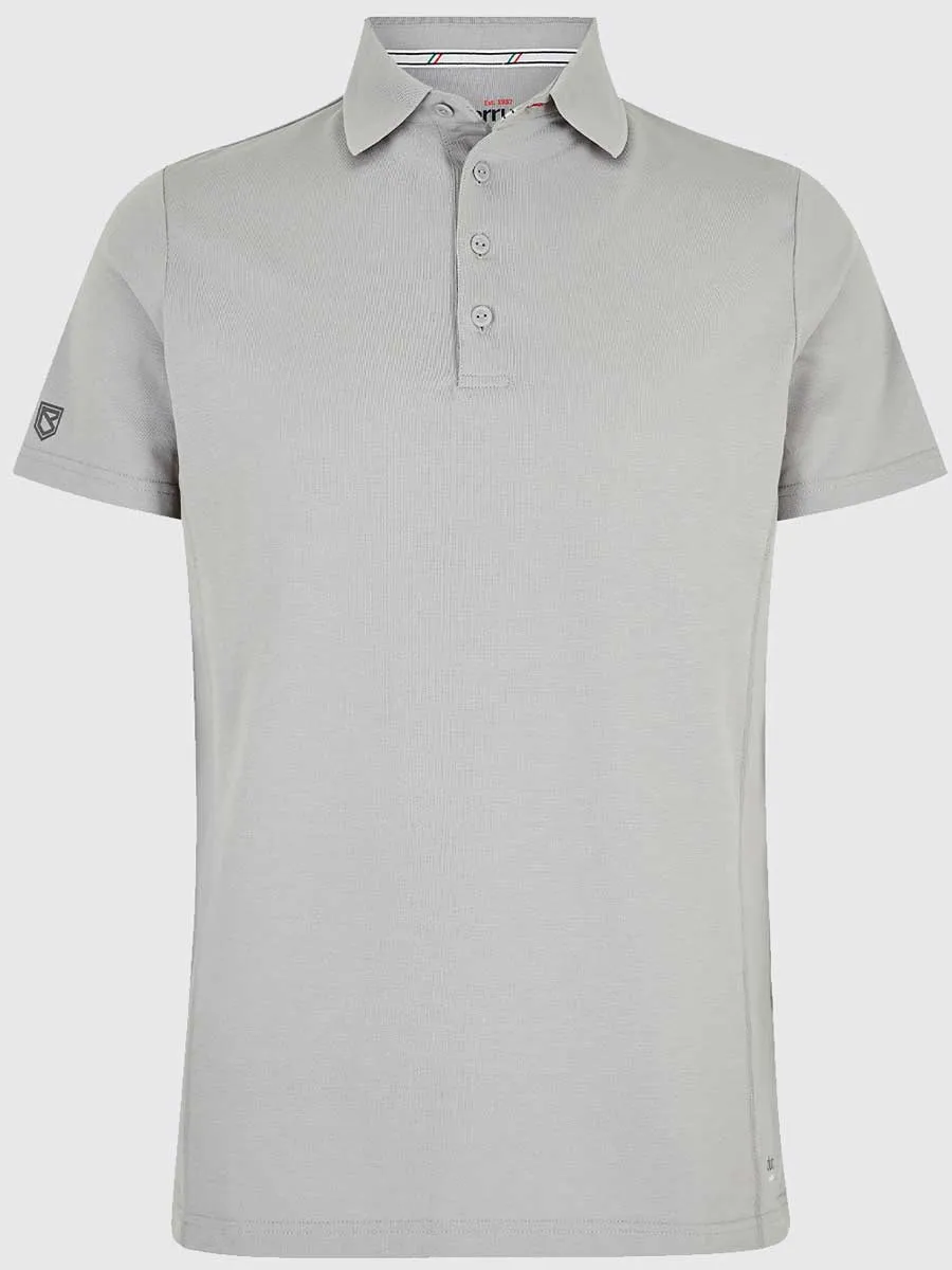 DUBARRY Sorrento Unisex Short-Sleeved Technical Polo - Platinum