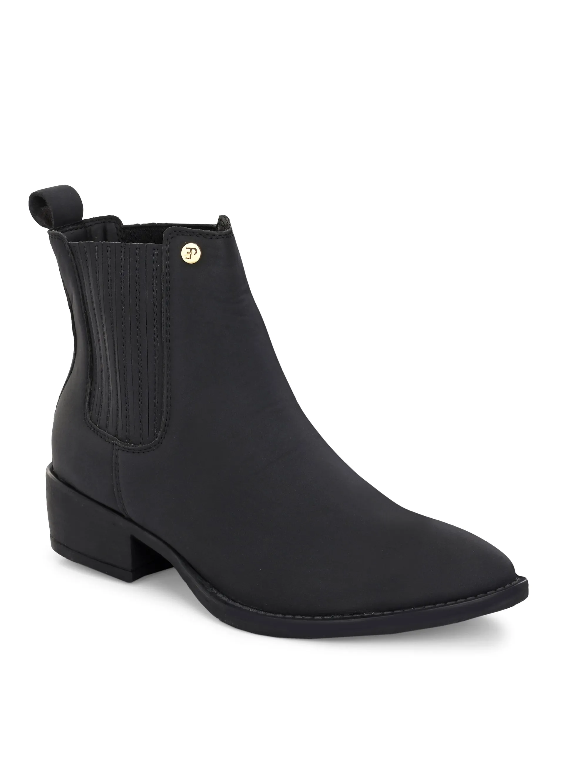 El Paso Women Faux Leather Casual Chelsea Boots