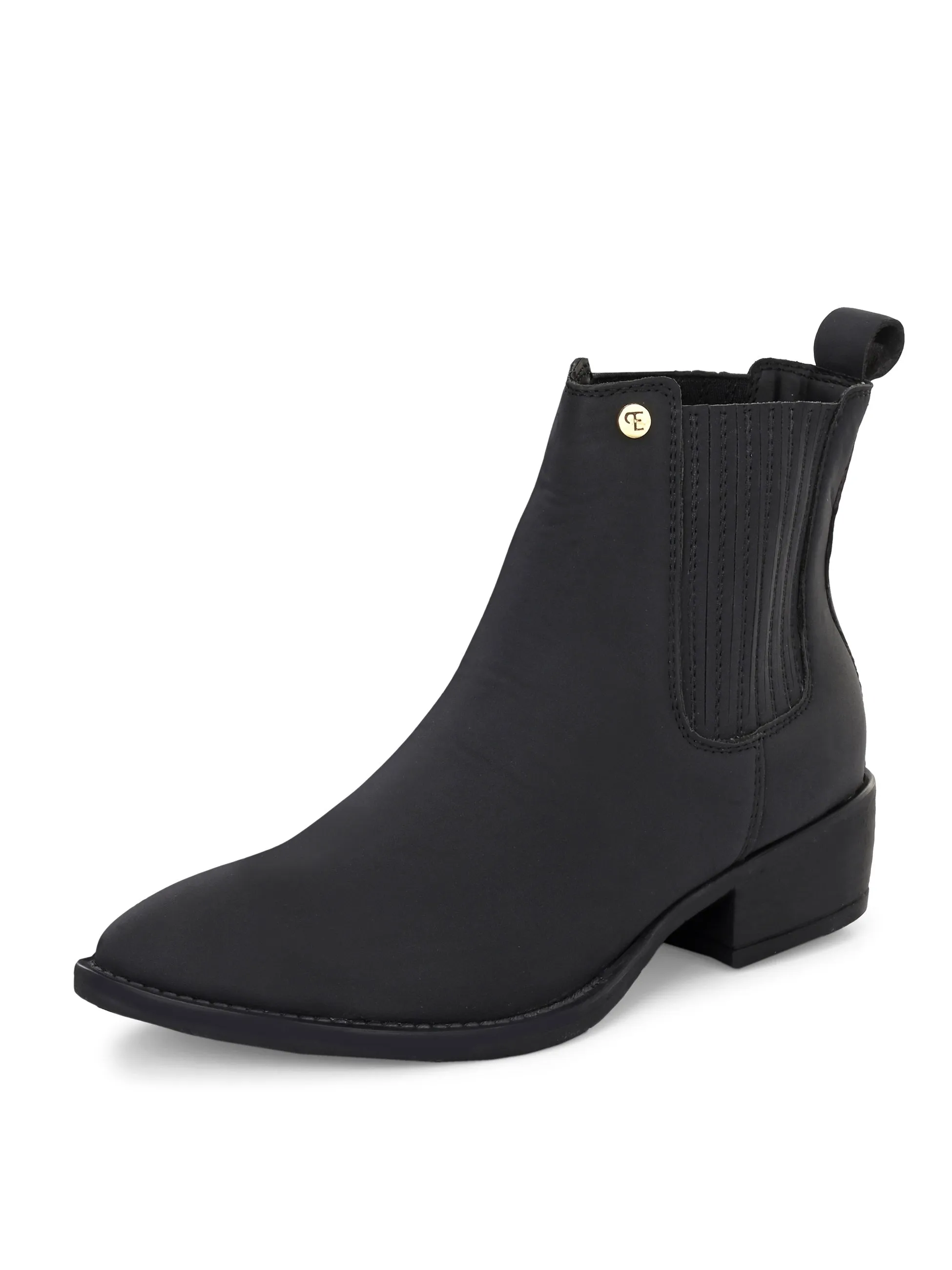 El Paso Women Faux Leather Casual Chelsea Boots