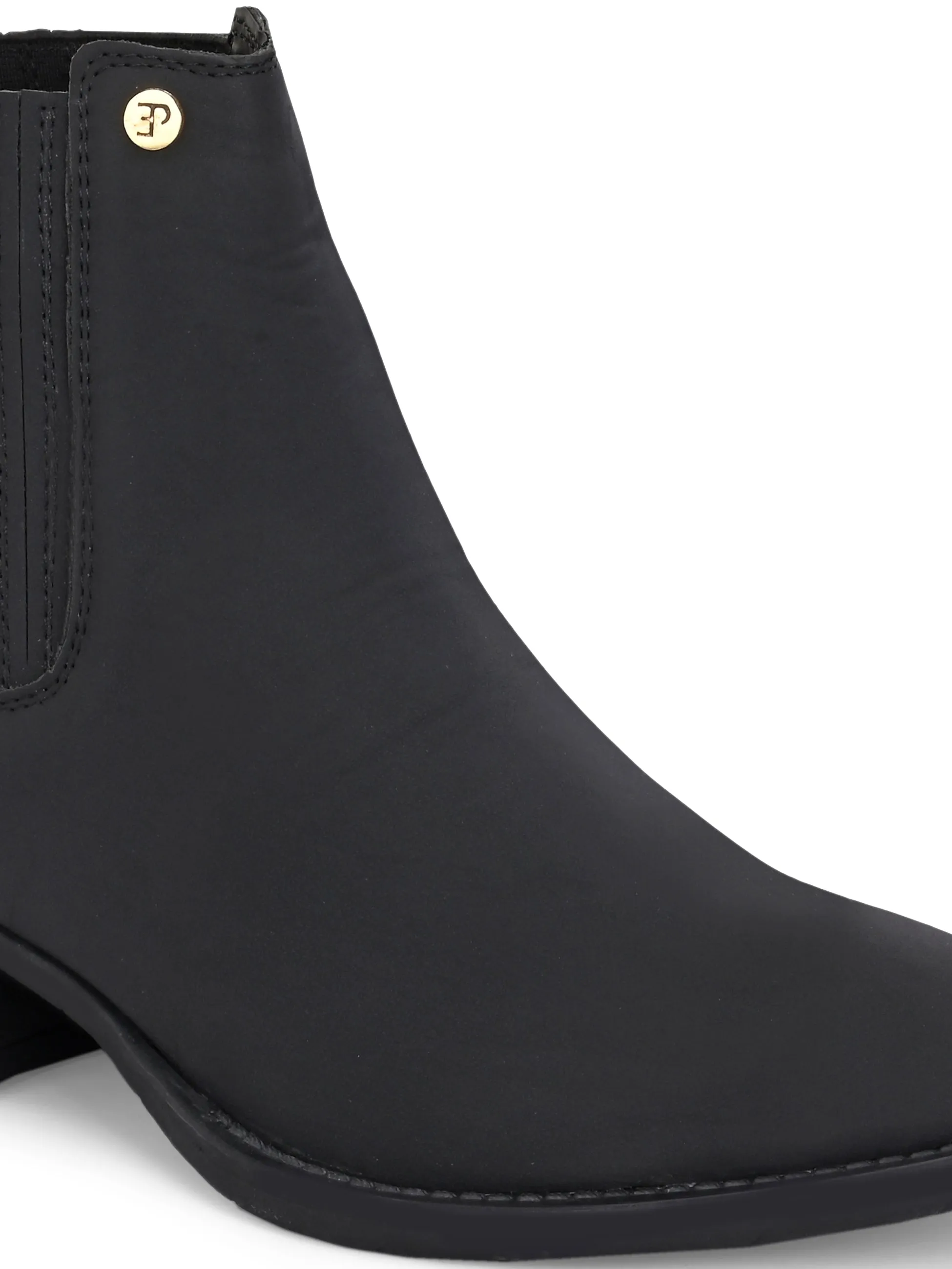 El Paso Women Faux Leather Casual Chelsea Boots