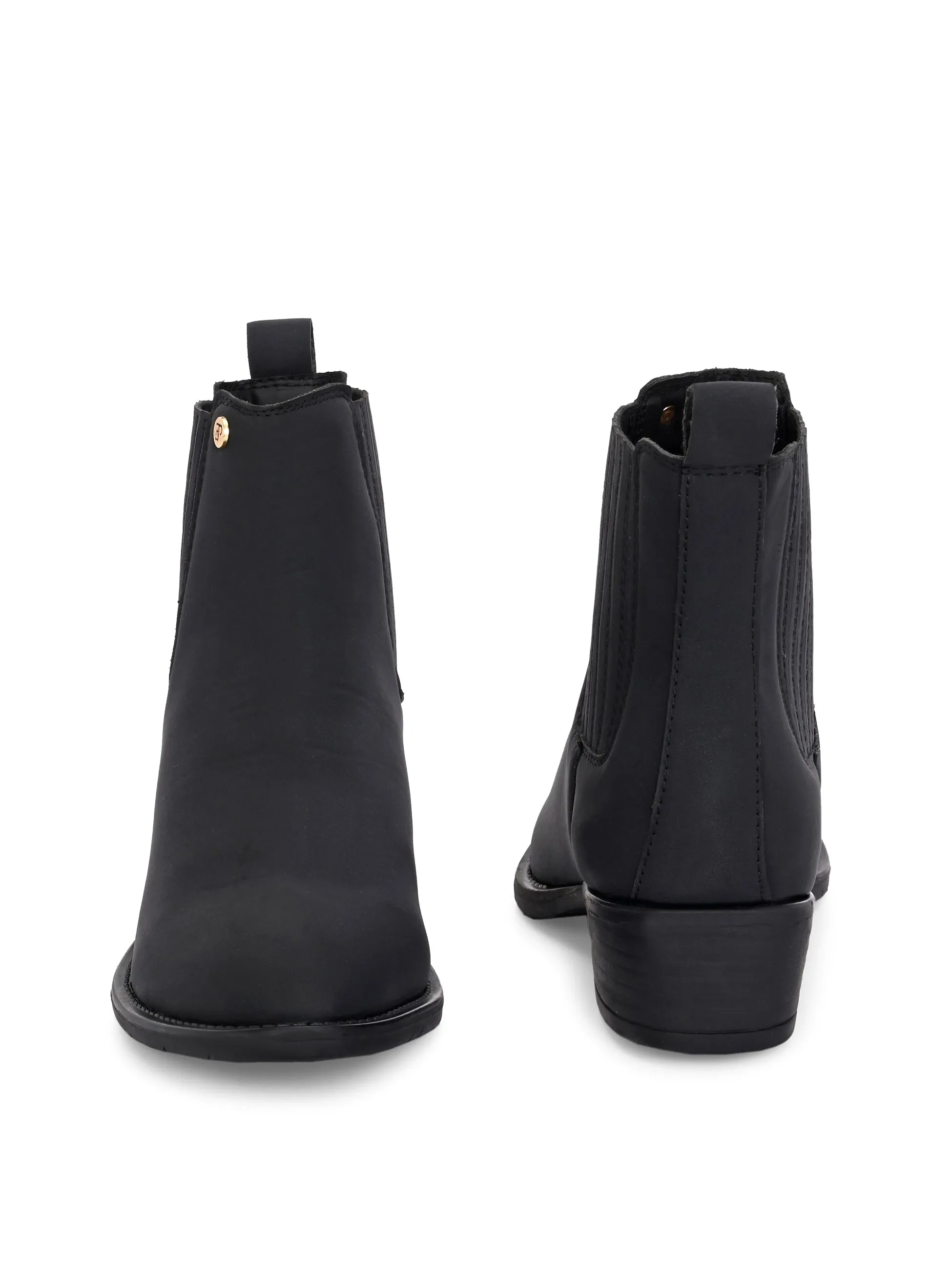 El Paso Women Faux Leather Casual Chelsea Boots
