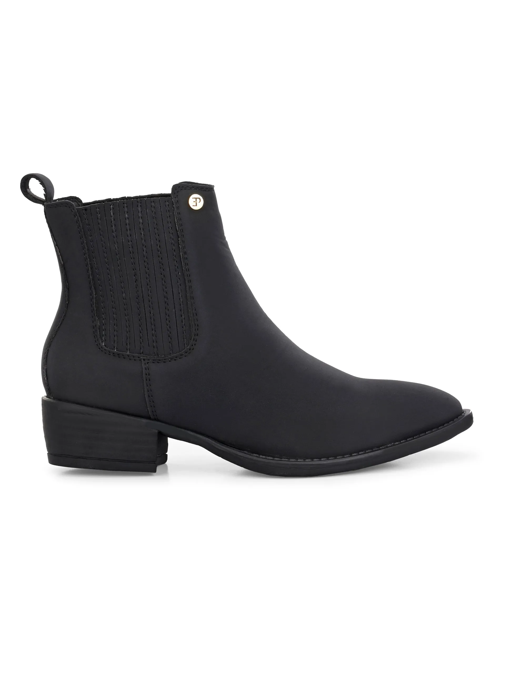 El Paso Women Faux Leather Casual Chelsea Boots