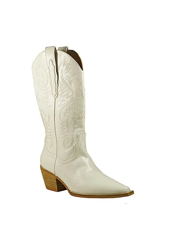 Embroidery Western Boots