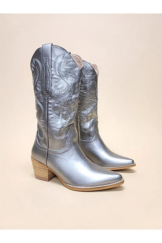 Embroidery Western Boots