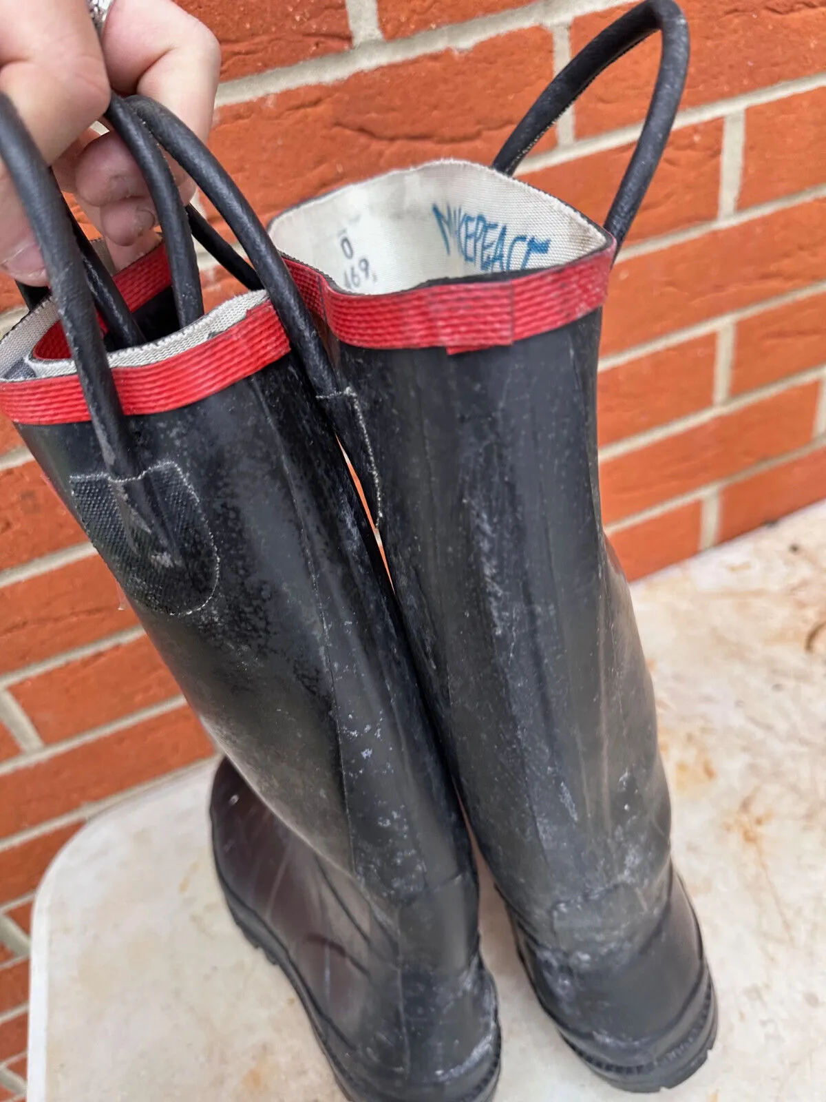 Firefighter 3000 Super Safety Wellies Work Boots Wellies - Size UK 7 - EU 40/41