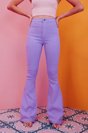 Flamingo Flare Jeans - Lavender