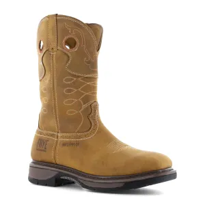 Frye Supply Men's Crafted 10" Steel Toe Waterproof Western Work Boot - Tan - FR40103